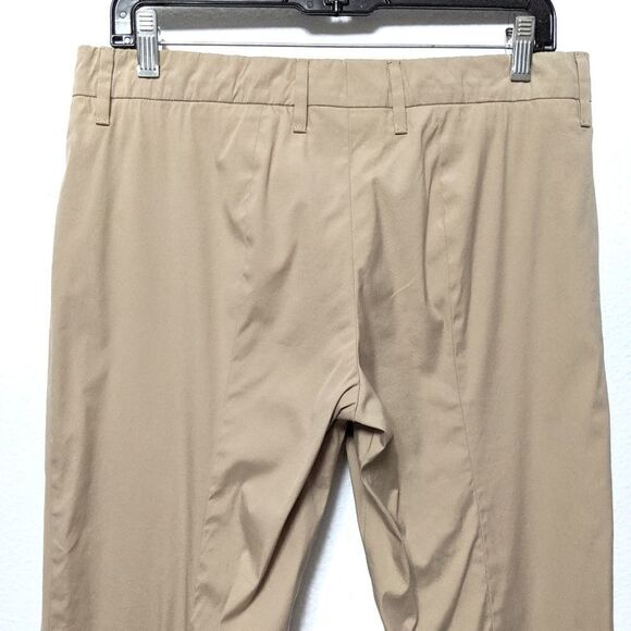 PRADA Cotton Blend Straight Leg Khaki Pants 8 - Picture 6 of 10